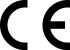 Das CE-Kennzeichen Logo in schwarz